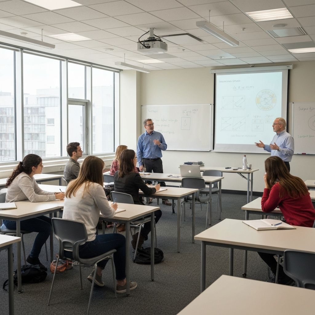 Групповое занятие в учебной аудитории